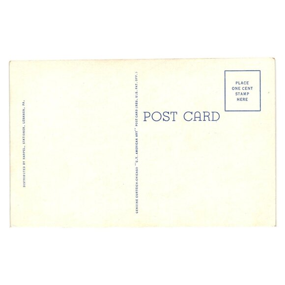 Vintage 1930s United States Post Office Lebanon PA Postcard Building Postal USPS - Picture 2 of 2